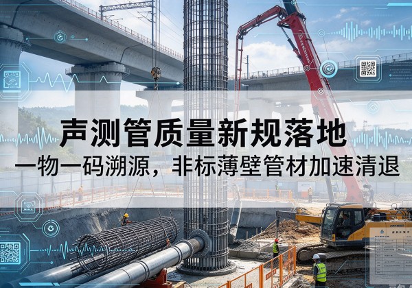 下花园声测管质量新规落地，一物一码溯源，非标薄壁管材加速清退