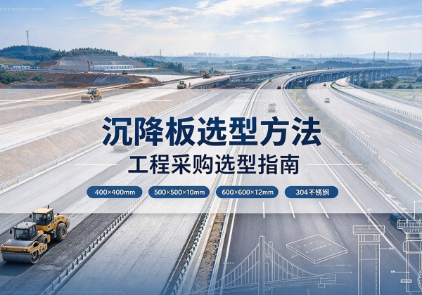 下花园沉降板选择方法